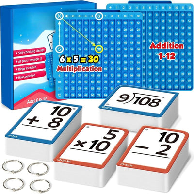 Fact Anchor Self-Checking Math Board & Flash Cards