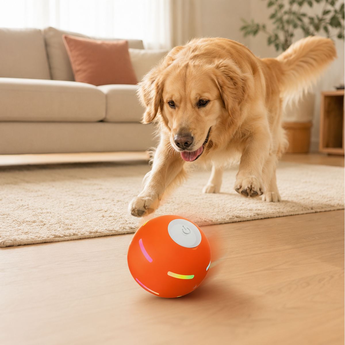 DuraSpin - Self-Rolling Dog Ball