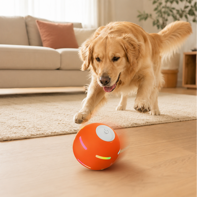 DuraSpin - Self-Rolling Dog Ball