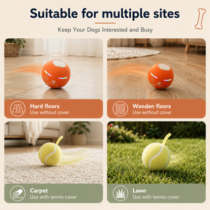 DuraSpin - Self-Rolling Dog Ball